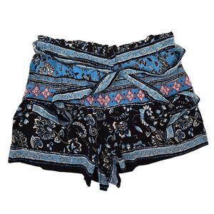 Paisley Patterned Shorts Tie Waist NWT whimsygoth fairycore cottagecore boho